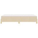 Box spring seng med madras Creme 120 x 200 cm Stof