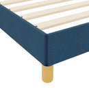 Box spring seng med madras Blå 120 x 200 cm Stof
