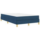 Box spring seng med madras Blå 120 x 200 cm Stof