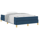 Box spring seng med madras Blå 120 x 200 cm Stof