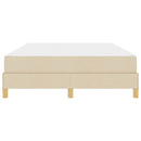 Box spring seng med madras Creme 140 x 190 cm Stof