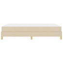 Box spring seng med madras Creme 140 x 190 cm Stof