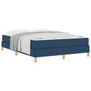 Box spring seng med madras Blå 140 x 190 cm Stof