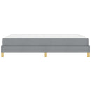 Box spring seng med madras Lysegrå 140 x 200 cm Stof