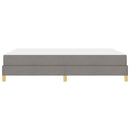 Box spring seng med madras Gråbrun 140 x 200 cm Stof
