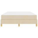 Box spring seng med madras Creme 140 x 200 cm Stof