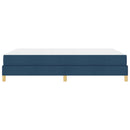 Box spring seng med madras Blå 140 x 200 cm Stof