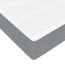 Box spring seng med madras Lysegrå 160 x 200 cm Stof