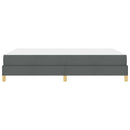 Box spring seng med madras Mørkegrå 160 x 200 cm Stof