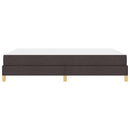 Box spring seng med madras Mørk Brun 160 x 200 cm Stof