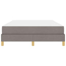 Box spring seng med madras Gråbrun 160 x 200 cm Stof