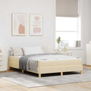 Box spring seng med madras Creme 160 x 200 cm Stof