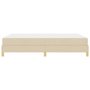 Box spring seng med madras Creme 160 x 200 cm Stof