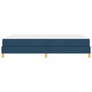 Box spring seng med madras Blå 160 x 200 cm Stof