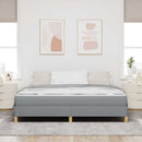 Box spring seng med madras Lysegrå 180 x 200 cm Stof