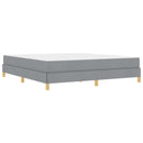 Box spring seng med madras Lysegrå 180 x 200 cm Stof