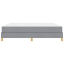 Box spring seng med madras Lysegrå 180 x 200 cm Stof