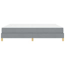 Box spring seng med madras Lysegrå 180 x 200 cm Stof
