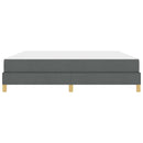 Box spring seng med madras Mørkegrå 180 x 200 cm Stof