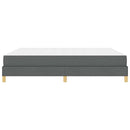 Box spring seng med madras Mørkegrå 180 x 200 cm Stof