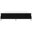 Box spring seng med madras Sort 180 x 200 cm Stof