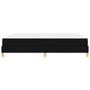 Box spring seng med madras Sort 180 x 200 cm Stof