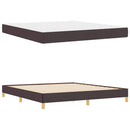 Box spring seng med madras Mørk Brun 180 x 200 cm Stof