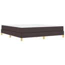 Box spring seng med madras Mørk Brun 180 x 200 cm Stof