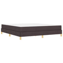 Box spring seng med madras Mørk Brun 180 x 200 cm Stof