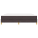 Box spring seng med madras Mørk Brun 180 x 200 cm Stof