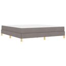 Box spring seng med madras Gråbrun 180 x 200 cm Stof