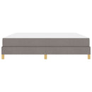 Box spring seng med madras Gråbrun 180 x 200 cm Stof