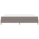 Box spring seng med madras Gråbrun 180 x 200 cm Stof
