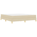 Box spring seng med madras Creme 180 x 200 cm Stof