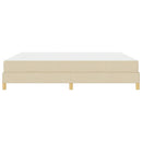 Box spring seng med madras Creme 180 x 200 cm Stof