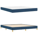 Box spring seng med madras Blå 180 x 200 cm Stof