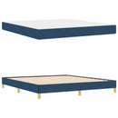 Box spring seng med madras Blå 180 x 200 cm Stof