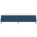Box spring seng med madras Blå 180 x 200 cm Stof