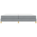 Box spring seng med madras Lysegrå 200 x 200 cm Stof