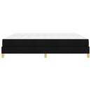 Box spring seng med madras Sort 200 x 200 cm Stof