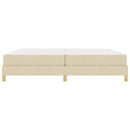 Box spring seng med madras Creme 200 x 200 cm Stof