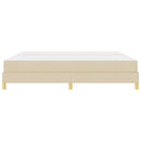 Box spring seng med madras Creme 200 x 200 cm Stof