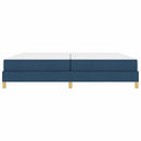 Box spring seng med madras Blå 200 x 200 cm Stof