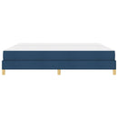 Box spring seng med madras Blå 200 x 200 cm Stof