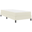 Sengestel med madras Creme 90 x 190 cm Stof