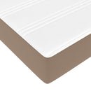 Sengestel med madras Cappuccino 90 x 190 cm Stof