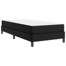 Sengestel med madras Sort 90 x 200 cm Stof