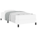 Sengestel med madras Ren Hvid 90 x 200 cm Stof