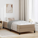 Sengestel med madras Cappuccino 90 x 200 cm Stof