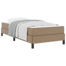 Sengestel med madras Cappuccino 90 x 200 cm Stof